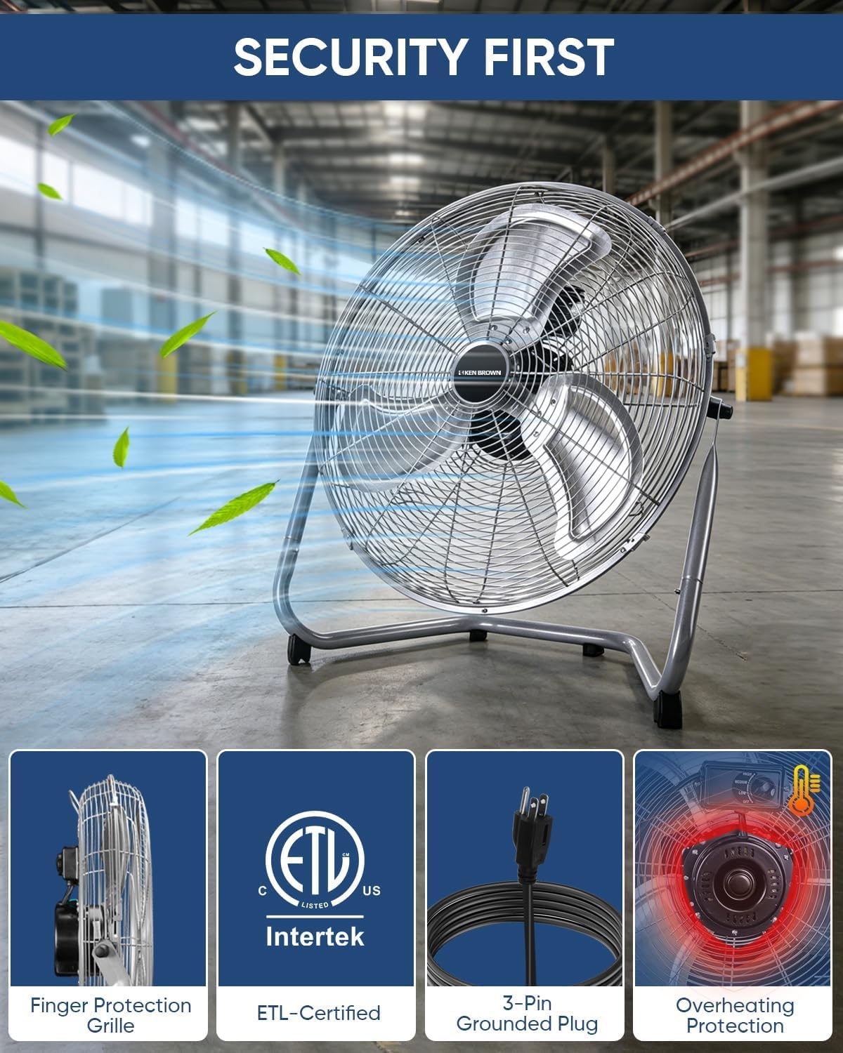 20 Inch 3 Speeds High Velocity Box Fan R907515
