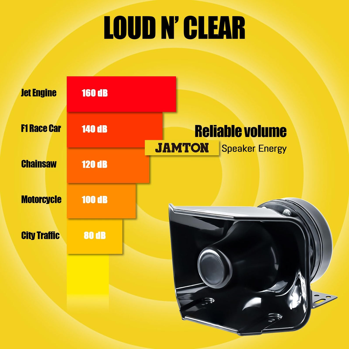 12V 400W 9 Tones Emergency Siren PA System with Microphone U244409