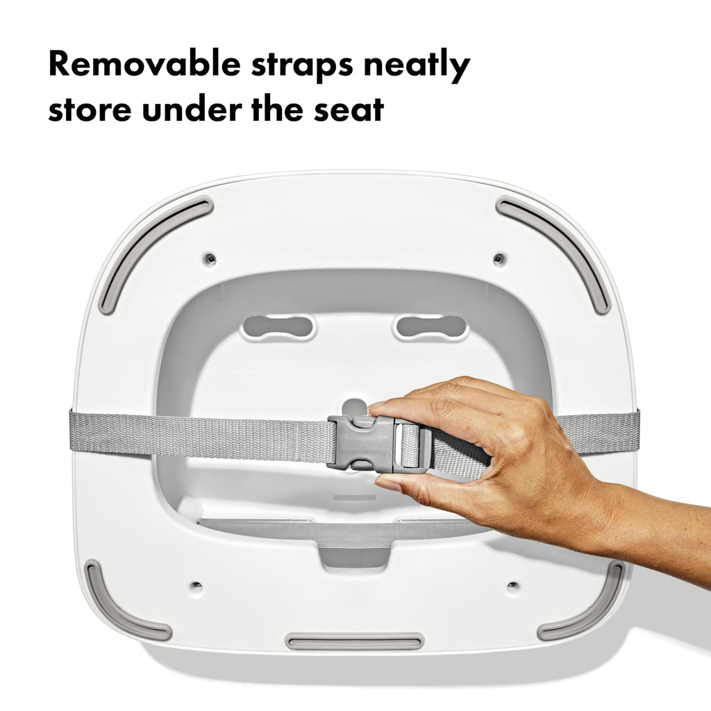 Gray Toddler Booster Seat with Removable Cushion T6686