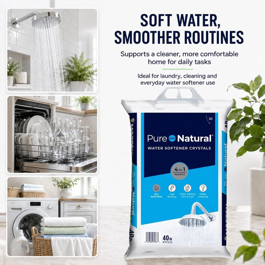 Pure Water Softener Salt Crystals 40 lb Pack of 4 V512