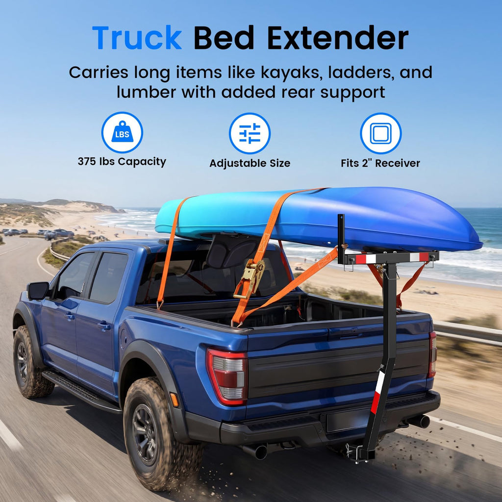 Truck Bed Extender Hitch Mount with Flag L54046
