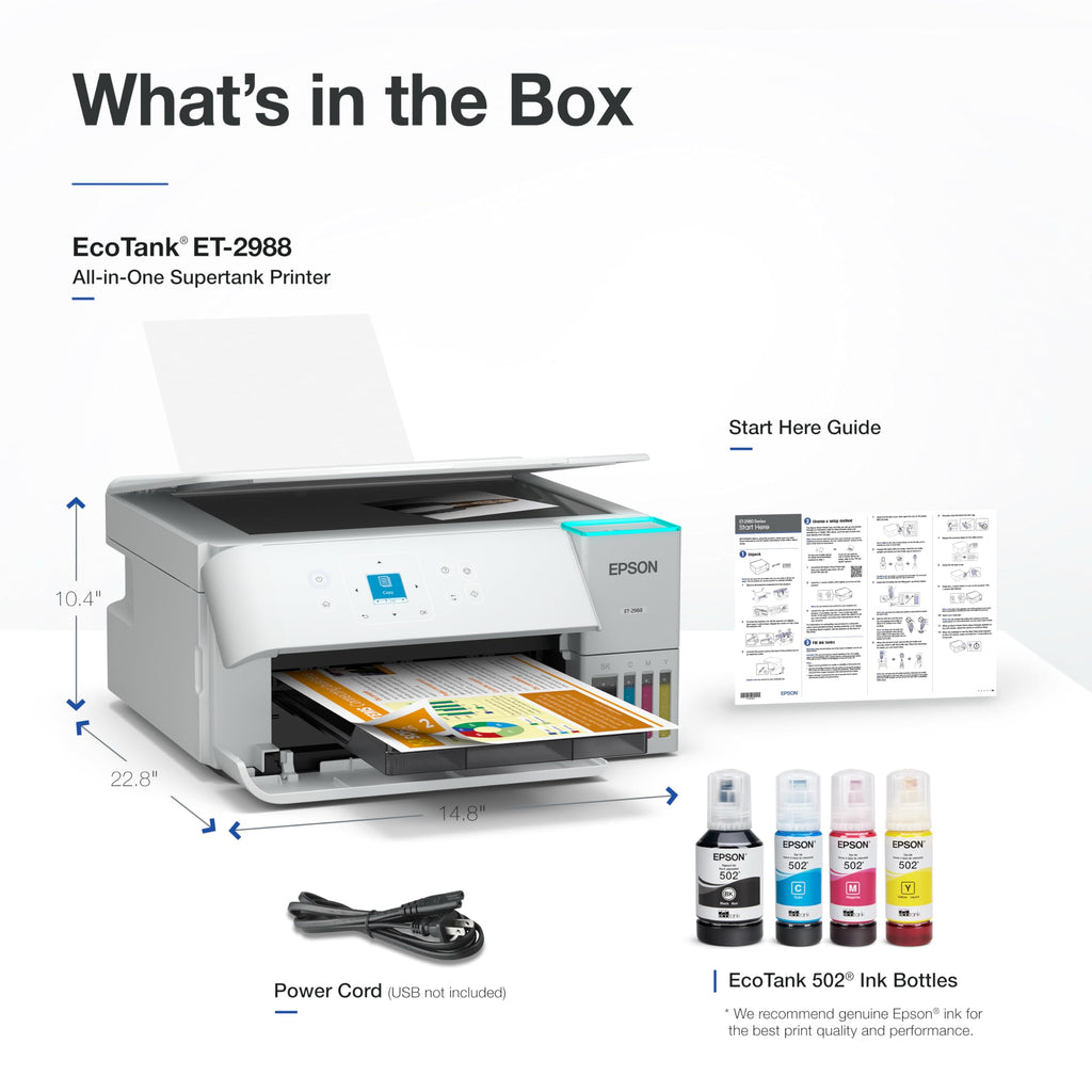 Wireless All-in-One Color Supertank Printer V3584