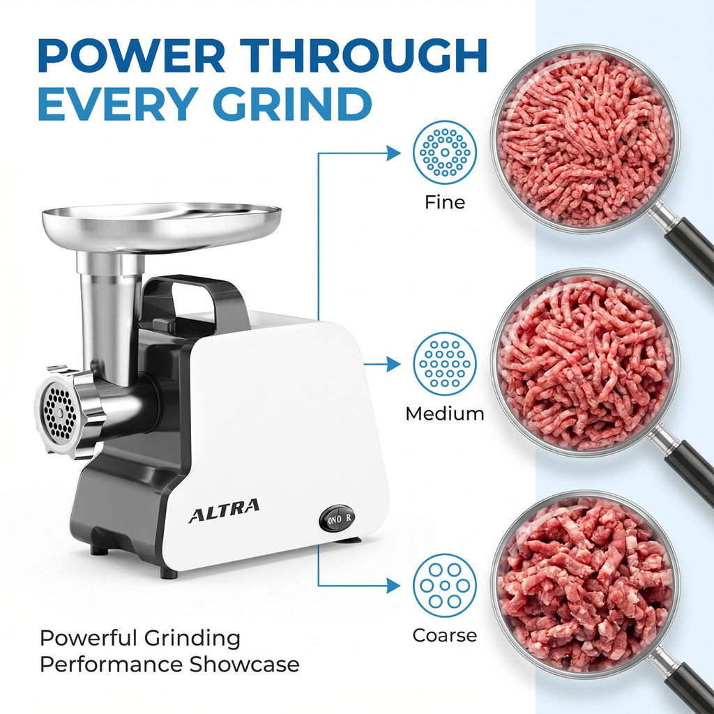 2300W Electric Meat Grinder with 2 Blades and 3 Grinding Plates B44480