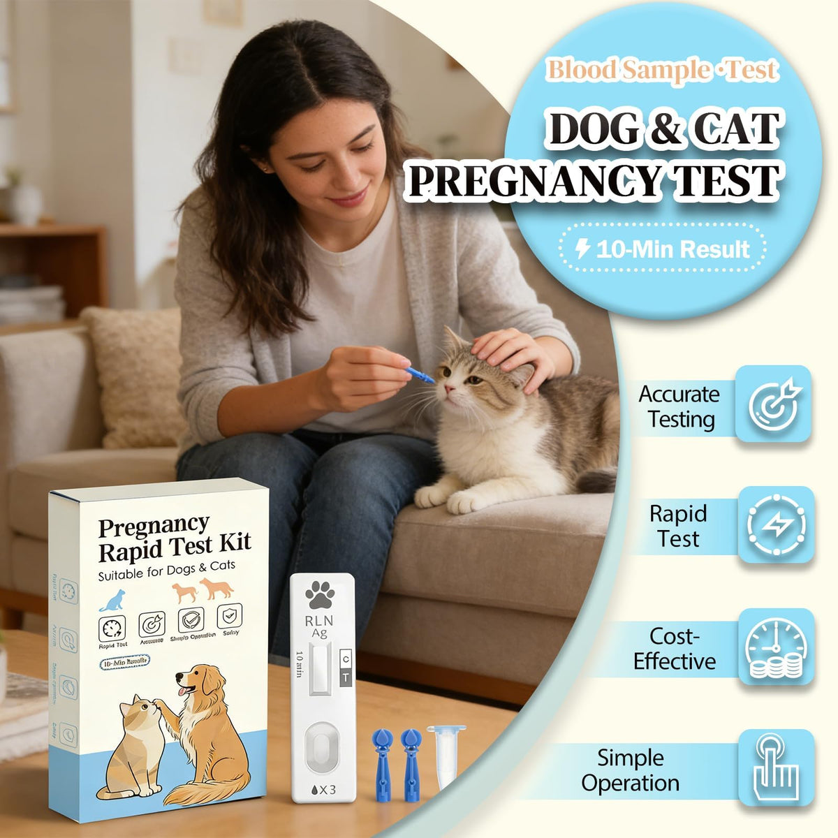 Dog & Cat Pregnancy Blood Test Kit 1 Pack A34040