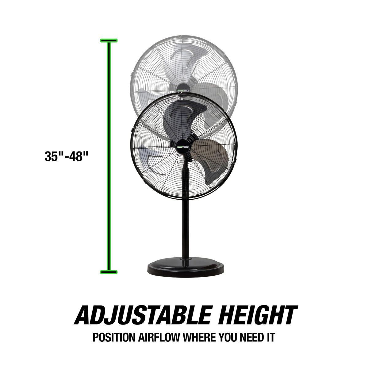 Adjustable 20 Inch Oscillating Pedestal Fan D128