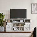 White Wood TV Stand with Adjustable Shelves G730
