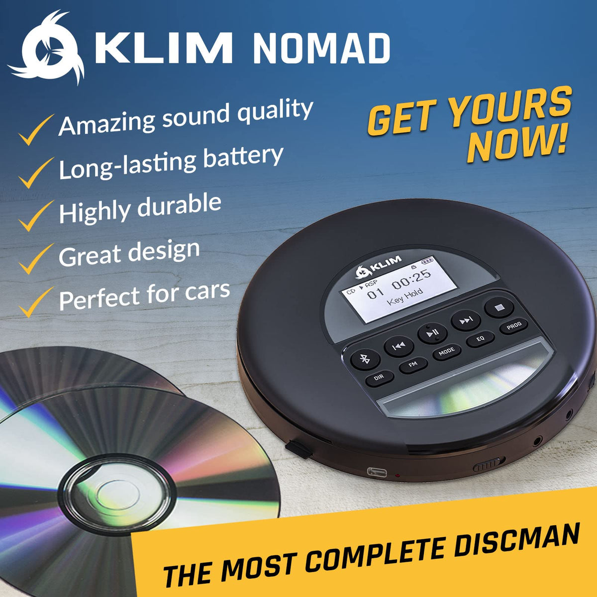 Portable CD Player with Headphones I575