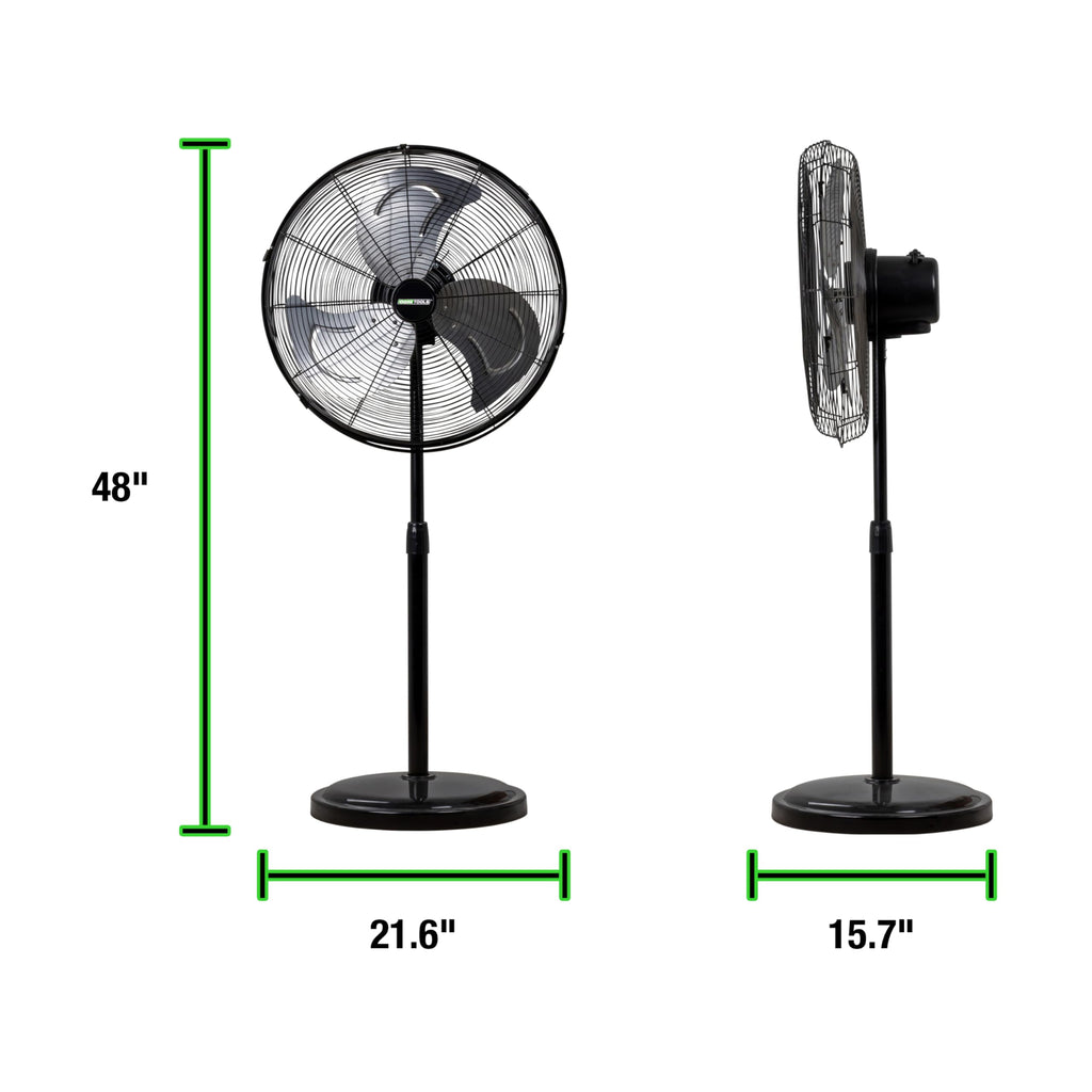 Adjustable 20 Inch Oscillating Pedestal Fan D128