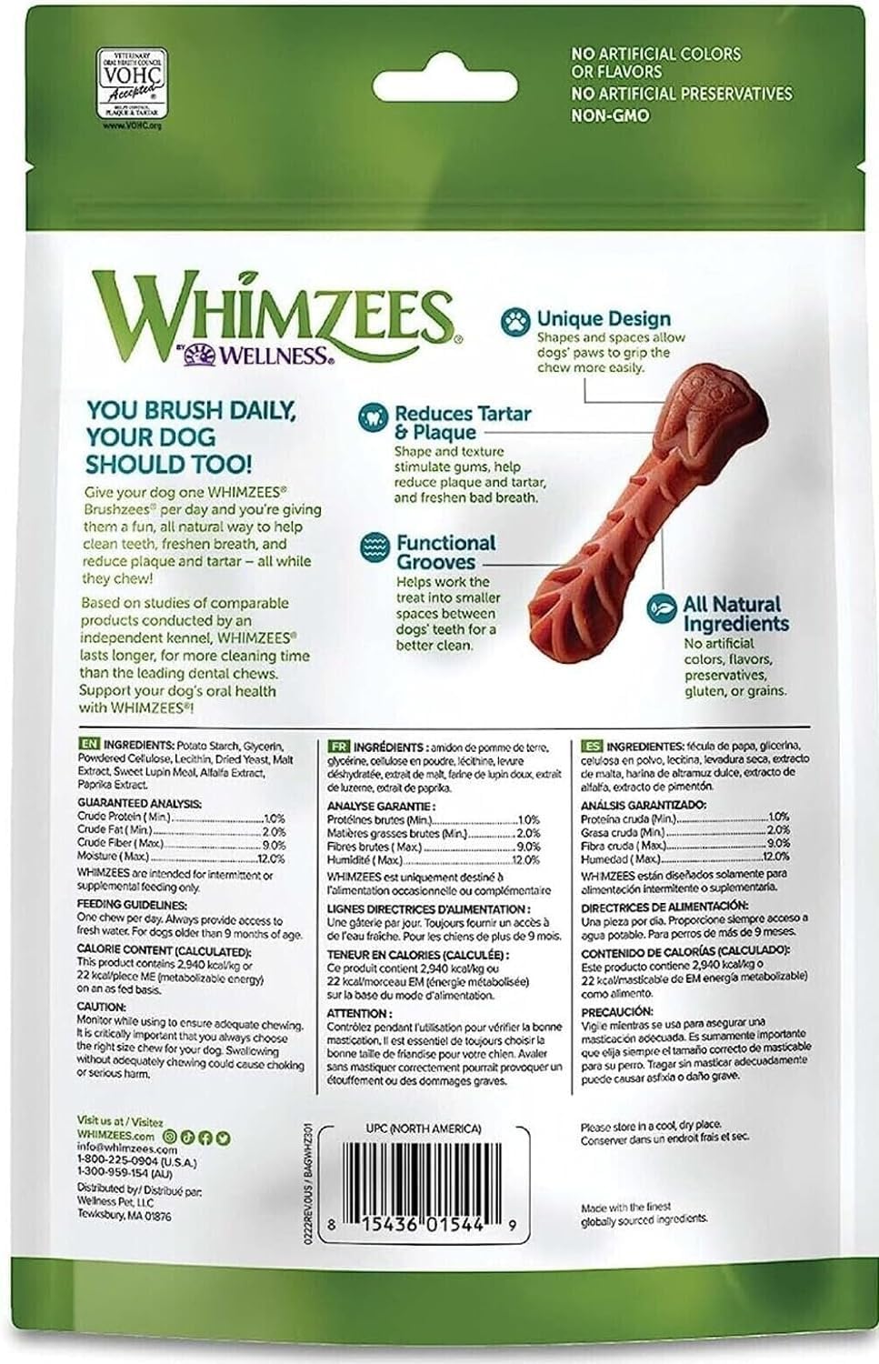 Natural Grain-Free Dental Dog Treats Variety Pack D915