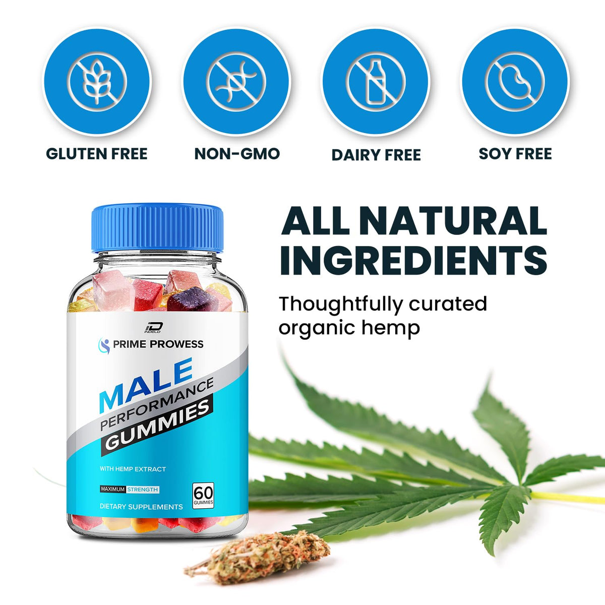 Hemp Gummies 60 Gummies P9542