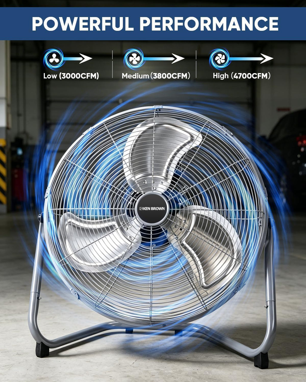 20 Inch 3 Speeds High Velocity Box Fan R907515