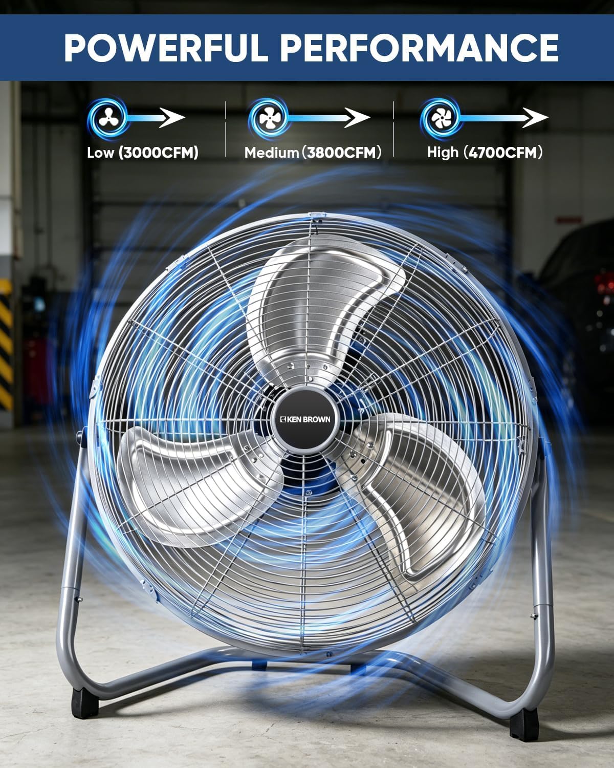 20 Inch 3 Speeds High Velocity Box Fan R907515