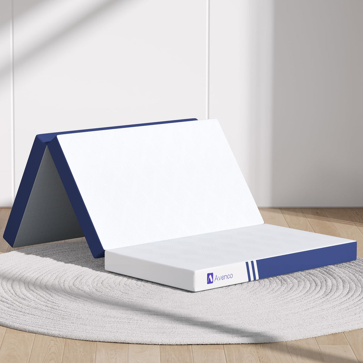 Foldable Memory Foam Mattress Topper Twin 4 Inch I486686