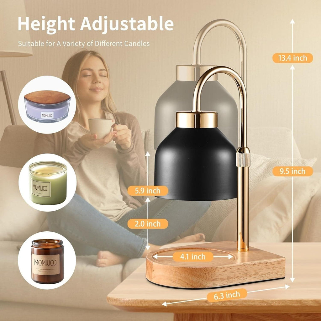 Height Adjustable Dimmable Candle Warmer Lamp with Timer O301