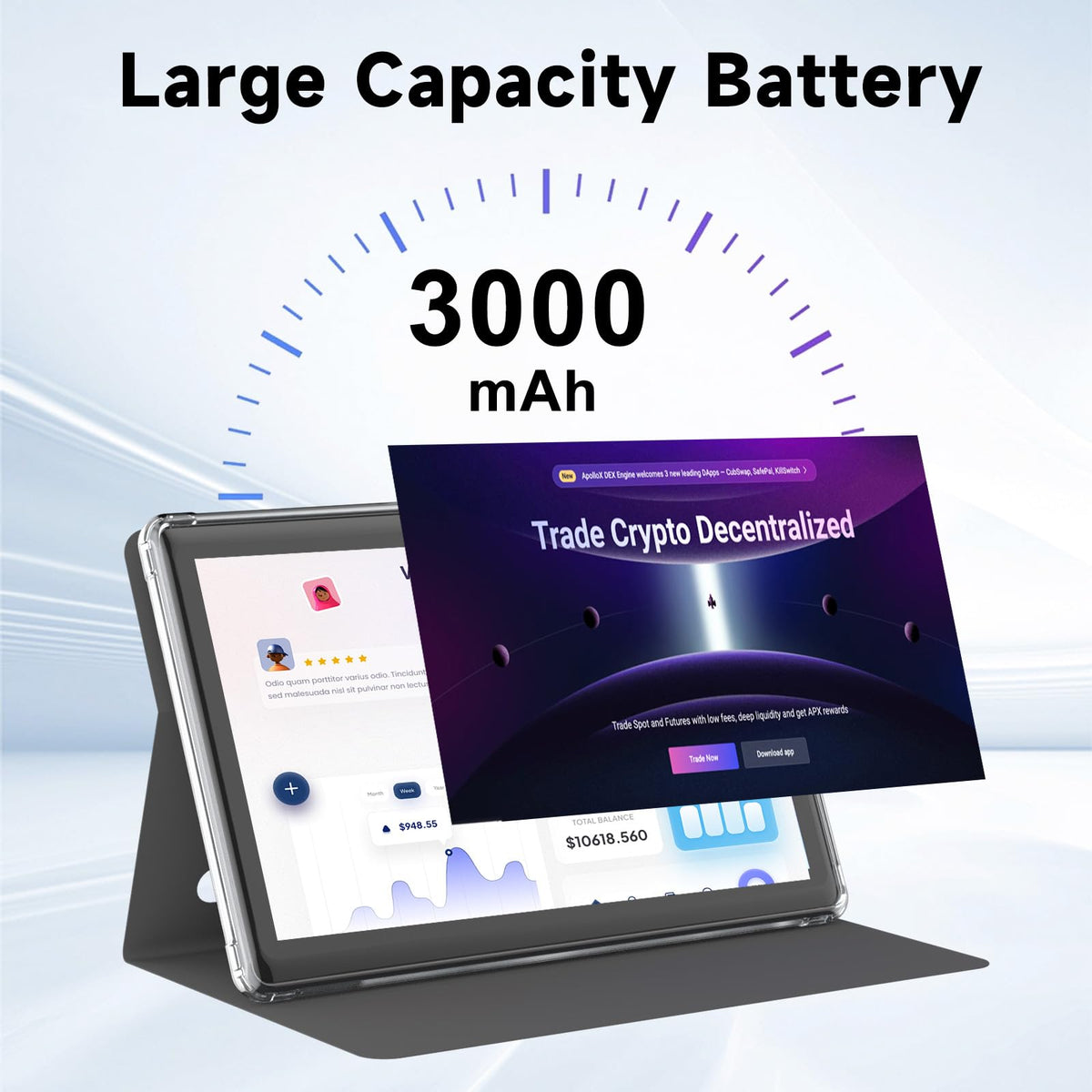 7 Inch Android Tablet with Protective Case J159756