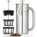 18oz Brushed Stainless Steel French Press R18243
