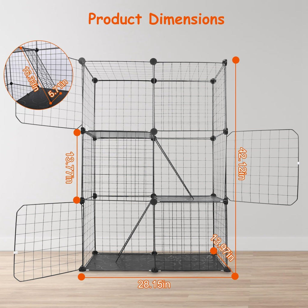 3-Tier Cat Cage W198
