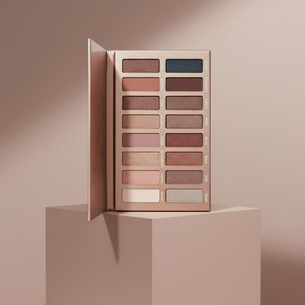 16 Soft Nude Shimmer & Matte Eyeshadow Palette T699