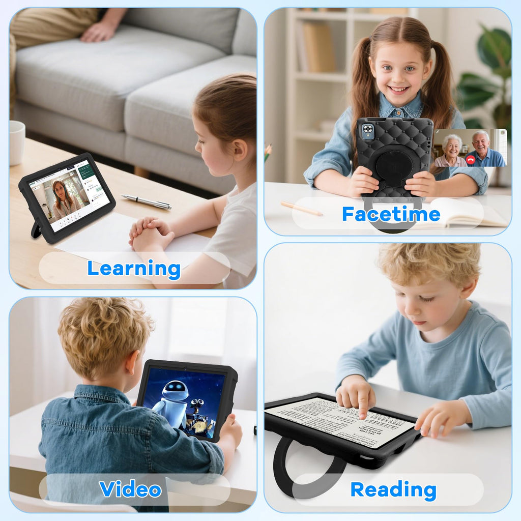 10.1 Inch Kids Tablet 64GB ROM Octa-Core Anti-Blue Light Screen Black A52820