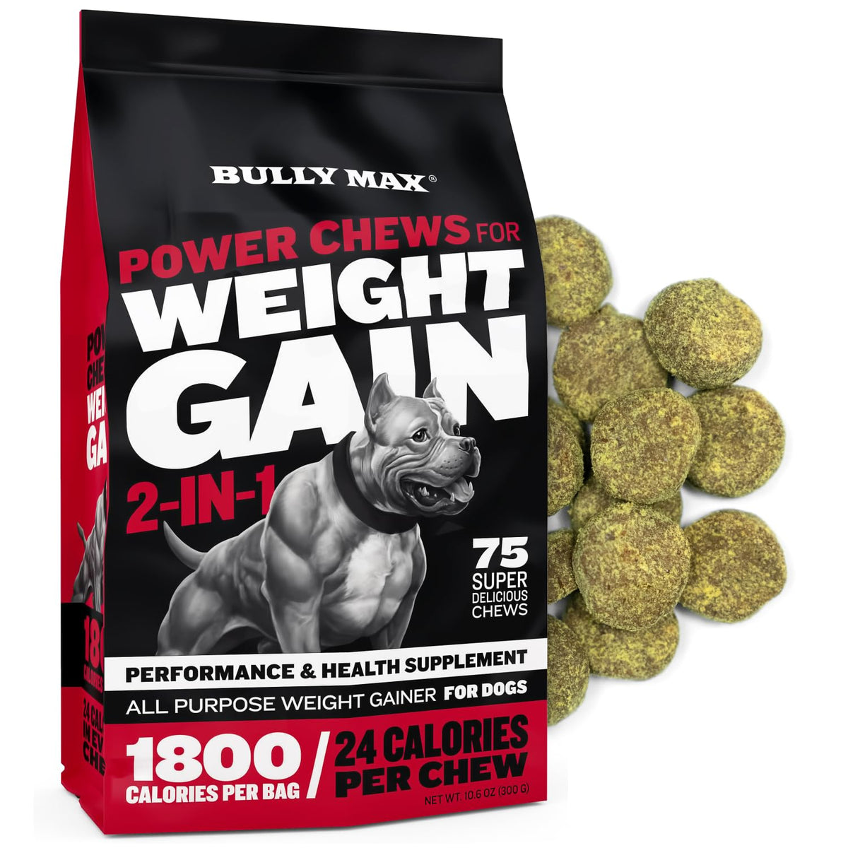 Dog Weight Gainer Chews & Muscle Builder Tablets & Liquid Muscle Builder Supplement B19513
