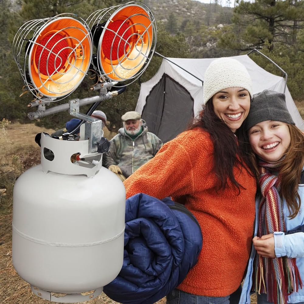 Infra-Red Double Burner 30,000 BTU Tank Top Outdoor Heater U7460