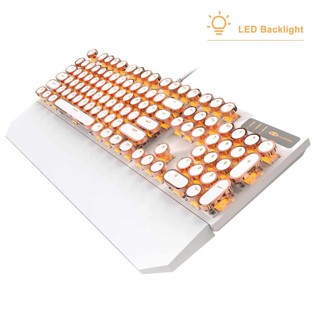 Wired Mechanical Gaming Keyboard with Magnetic Wrist Rest A299