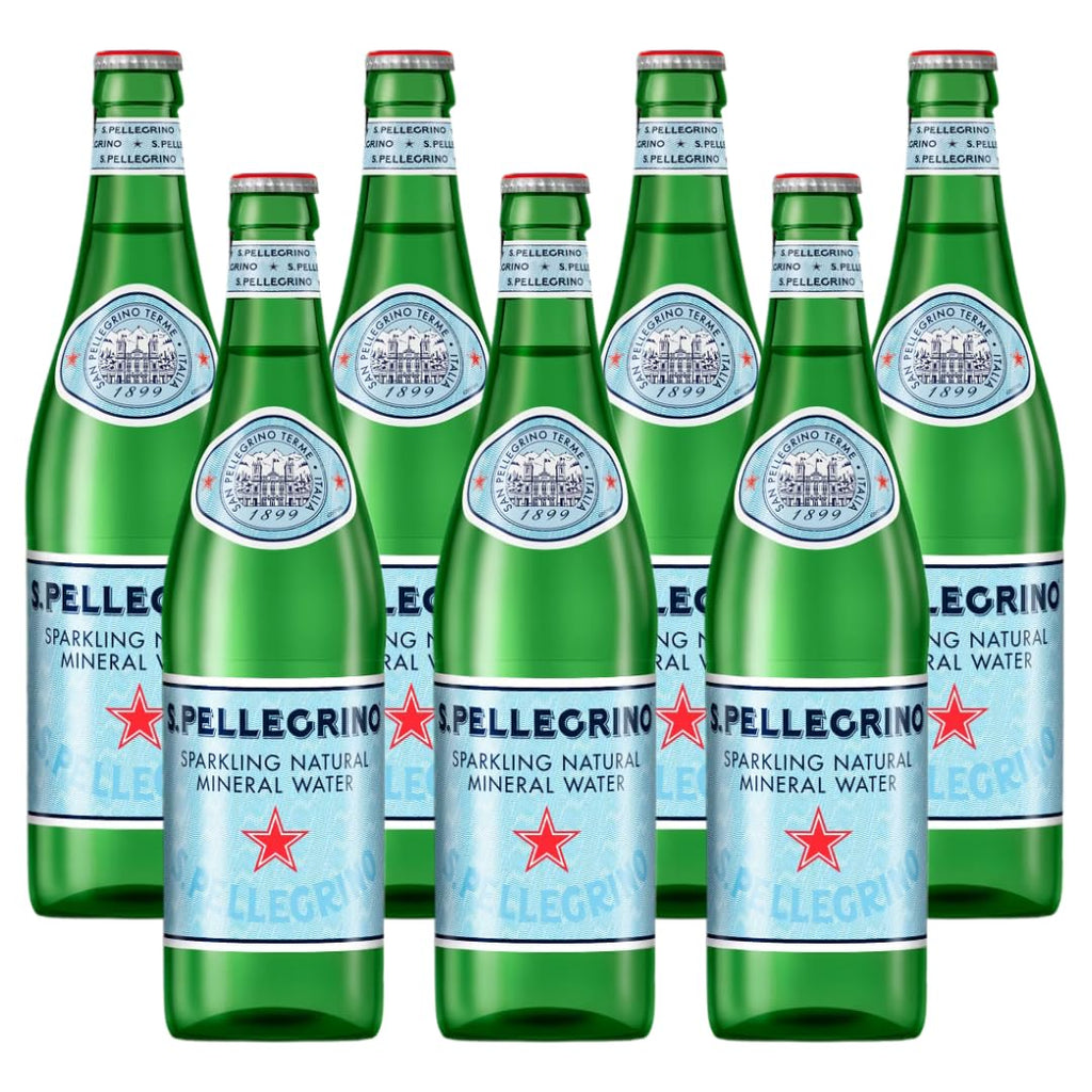 Sparkling Natural Mineral Water 500 mL Glass Bottles 8 Pack W67514