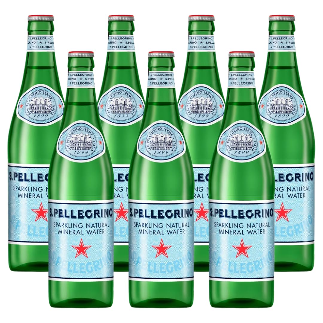Sparkling Natural Mineral Water 500 mL Glass Bottles 8 Pack W67514