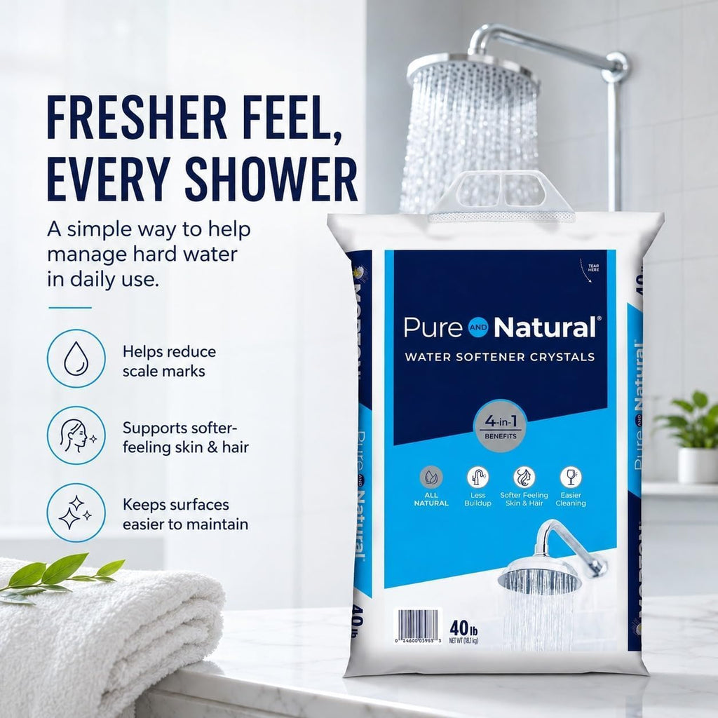 Pure Water Softener Salt Crystals 40 lb Pack of 4 V512