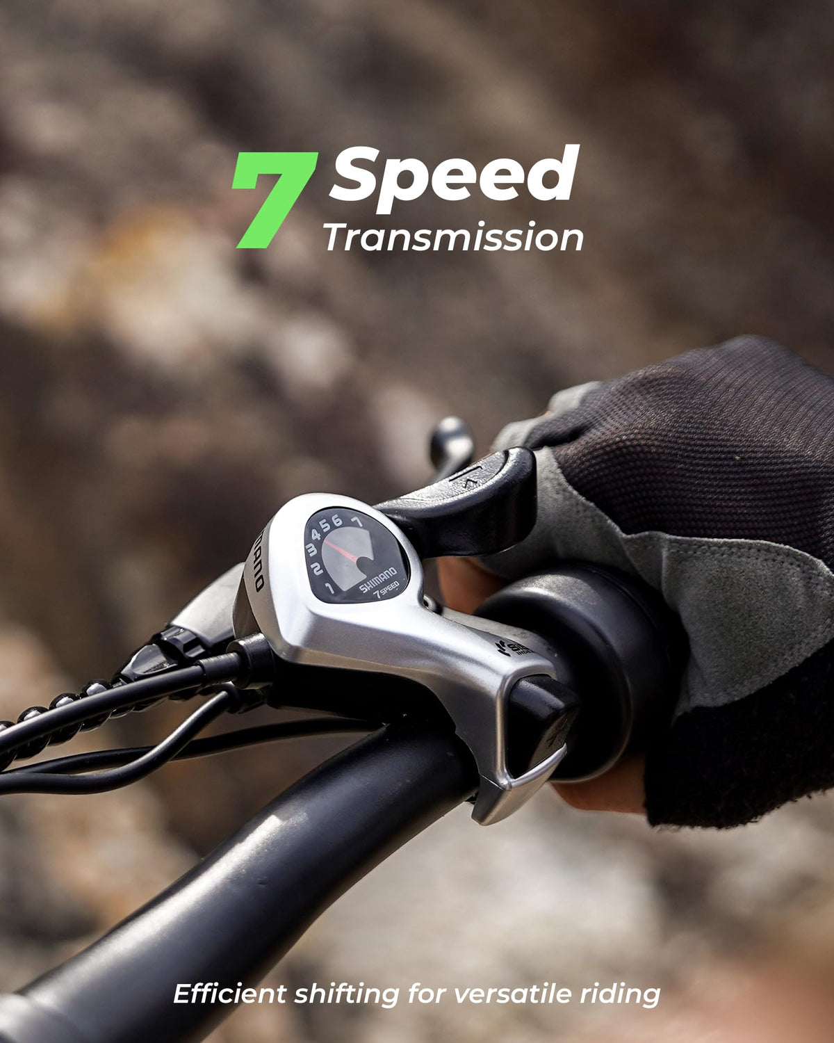 1000W Peak Motor 70 Miles Fat Tire Electric Bike V936
