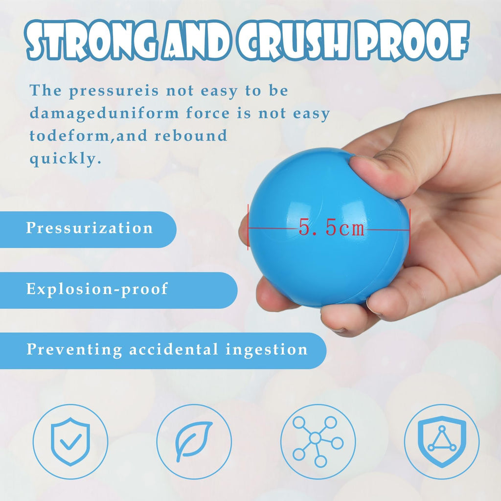 100 Pack BPA Free Colorful Plastic Balls V908787