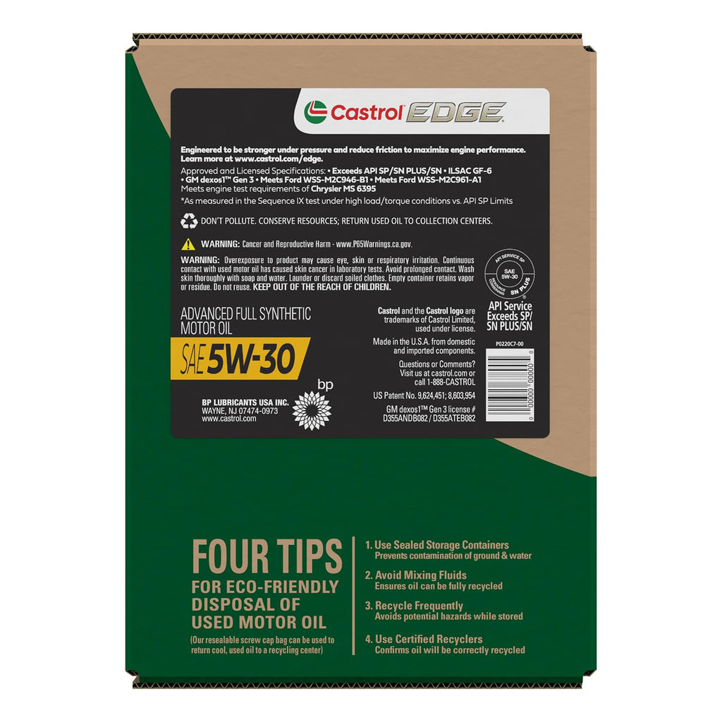 5W-30 Full Synthetic Motor Oil, 5 Quarts F735