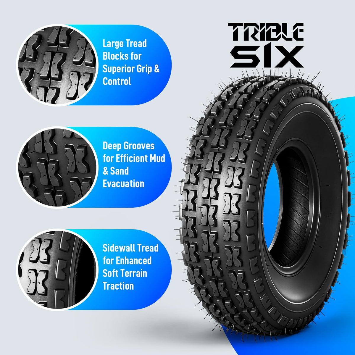 19x7-8 ATV UTV Tires Set of 2 C79049