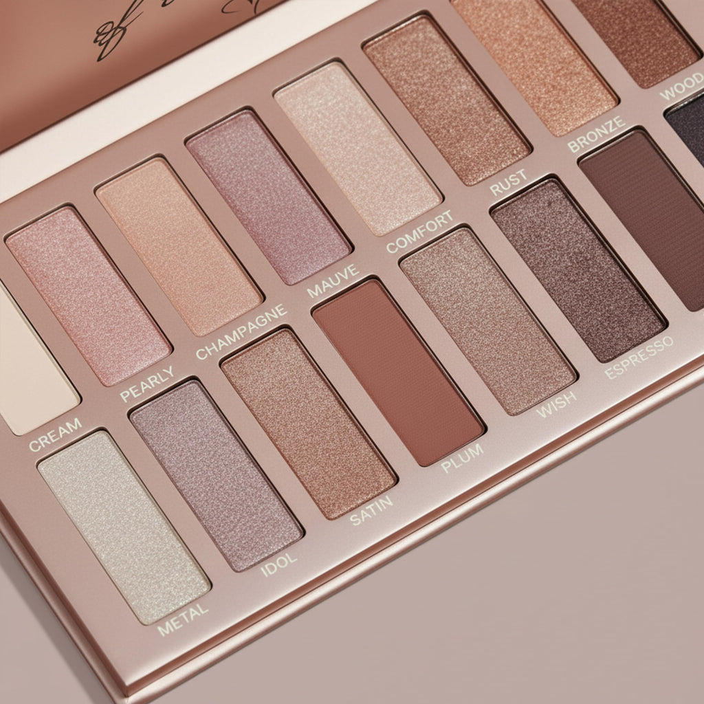 16 Soft Nude Shimmer & Matte Eyeshadow Palette T699