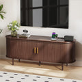 55 Inch Mid Century Modern TV Stand with Power Outlet and Adjustable Shelves N881492