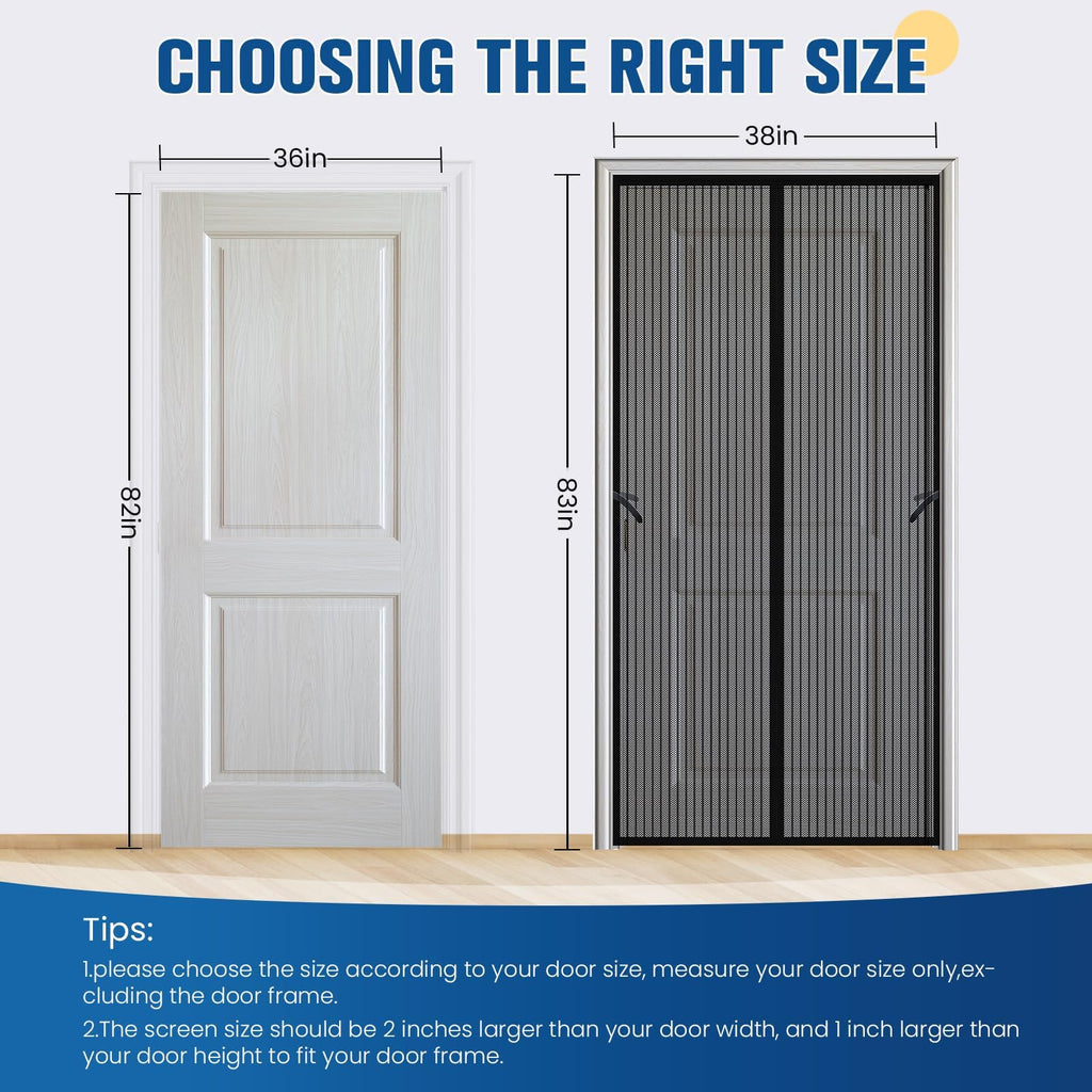 Magnetic Screen Door 38"×83" U75842