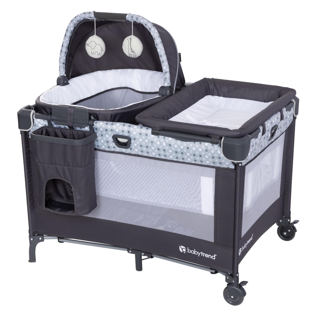Nursery Den Playard with Rocking Cradle, Snooze Pod, Flip Over Changer F574