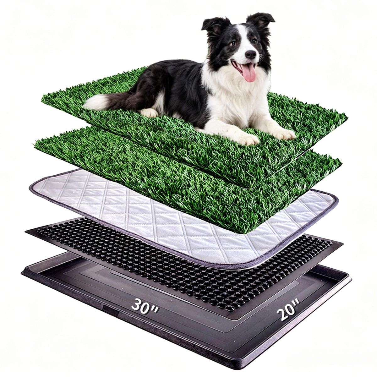 Artificial Turf Dog Grass Pad with Tray 30"X20" R535007