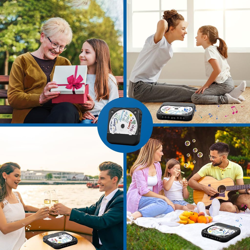 Black Portable Bluetooth CD Player G80244