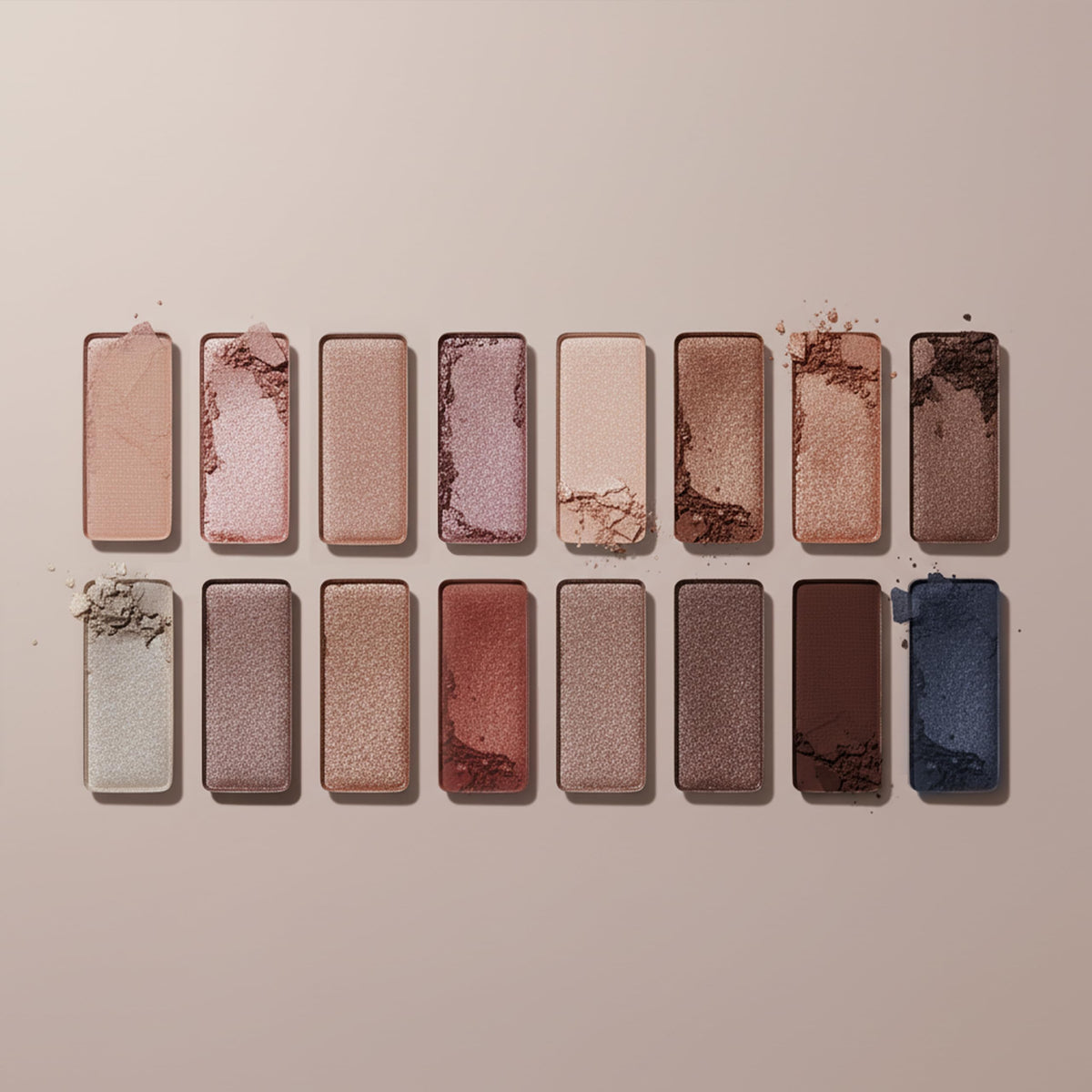 16 Soft Nude Shimmer & Matte Eyeshadow Palette T699