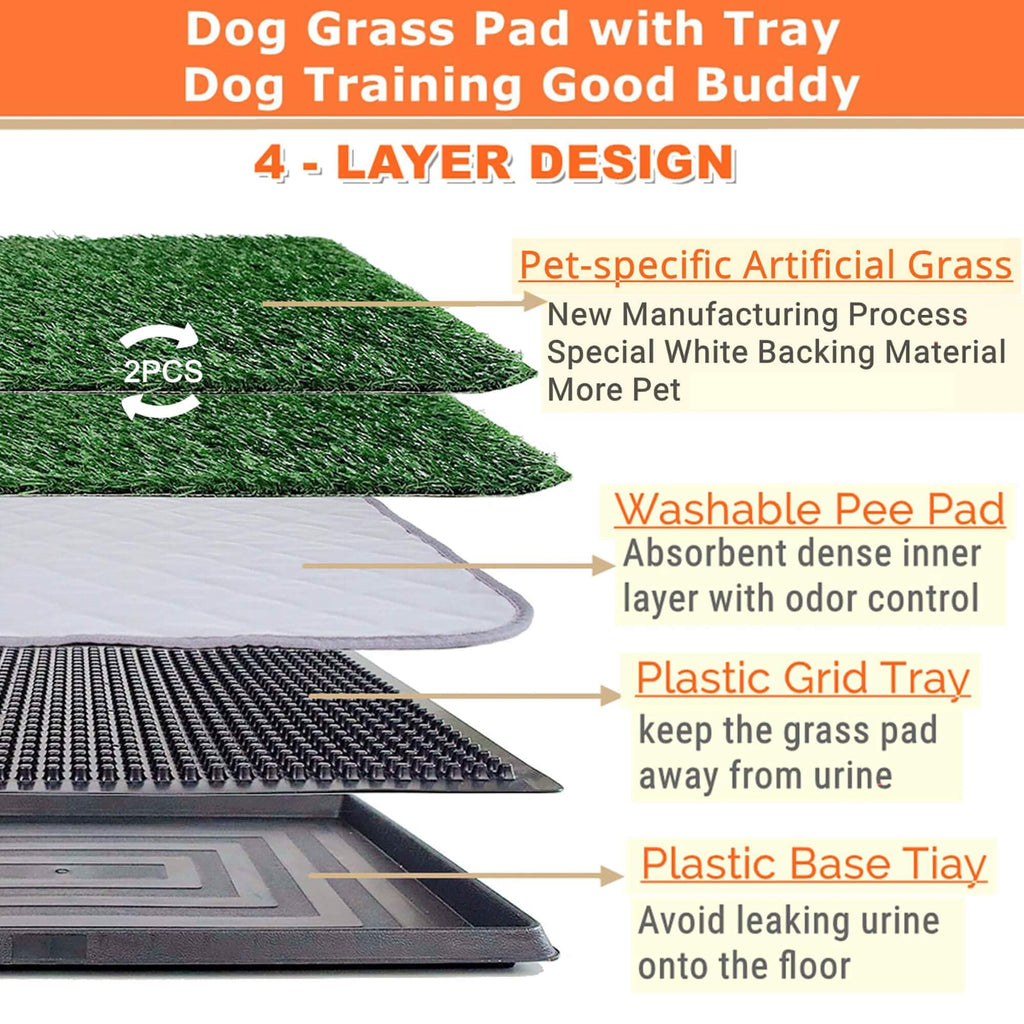 Artificial Turf Dog Grass Pad with Tray 30"X20" R535007