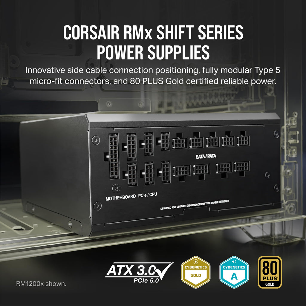 Black ATX 3.1 PCIe 5.1 Power Supply U790