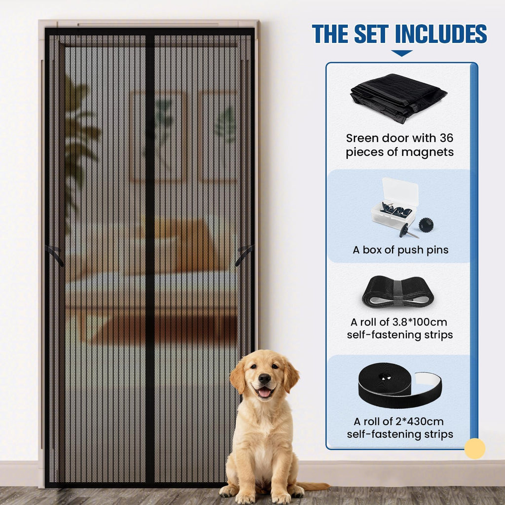 Magnetic Screen Door 38"×83" U75842