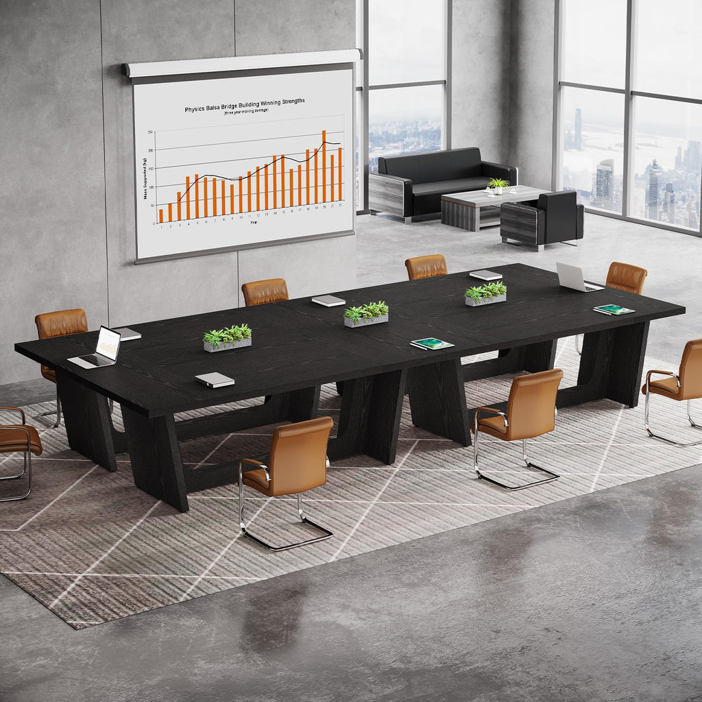 6 FT Rectangular Conference Table with Pedestal Base A337905