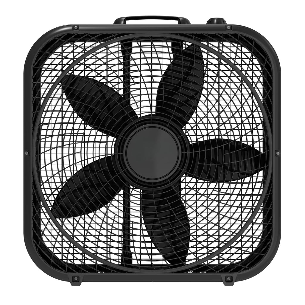 Black 3-Speed Box Fan U565