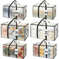Heavy Duty Water Resistant Storage Bags with Backpack Straps 6 Pack V509