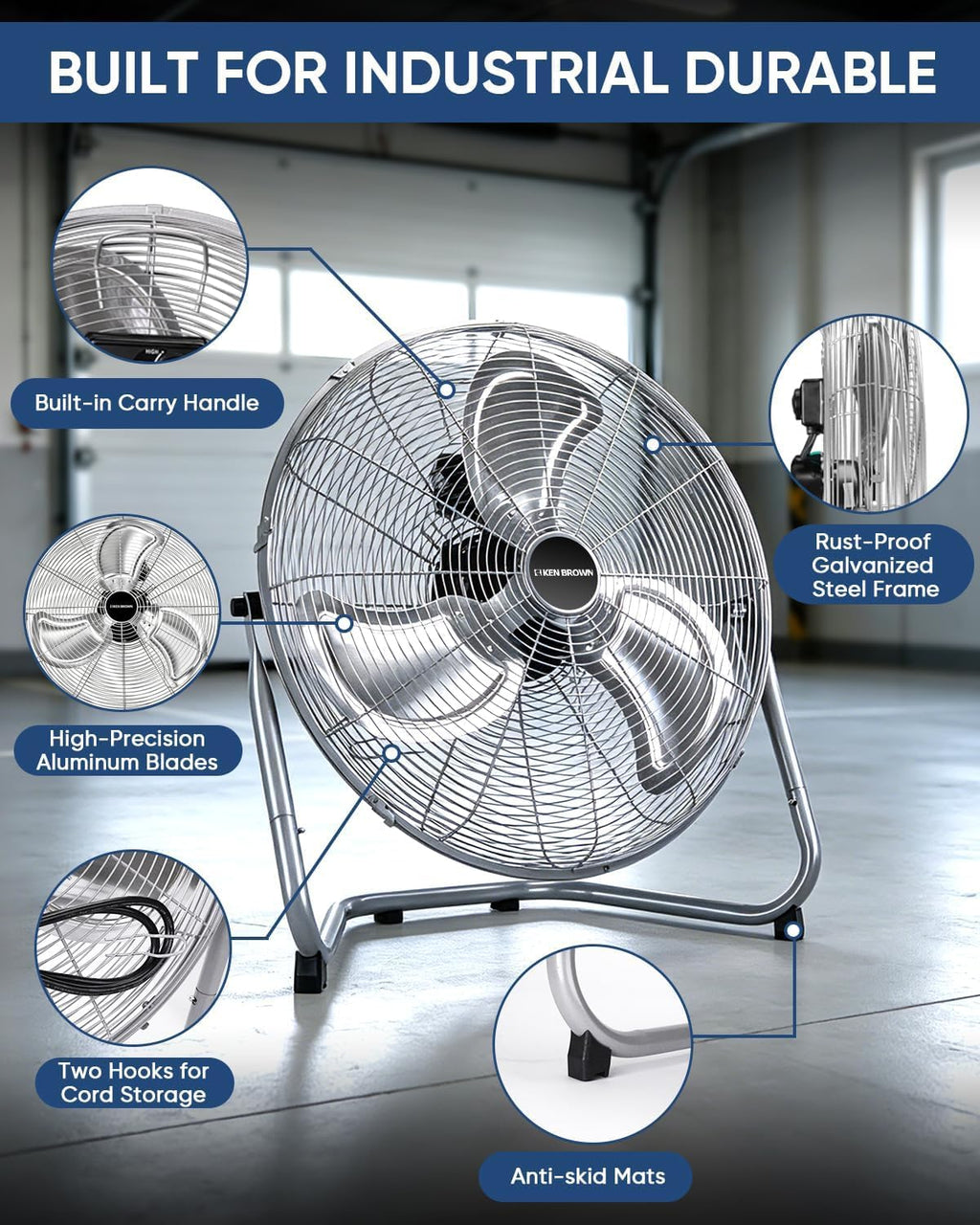 20 Inch 3 Speeds High Velocity Box Fan R907515