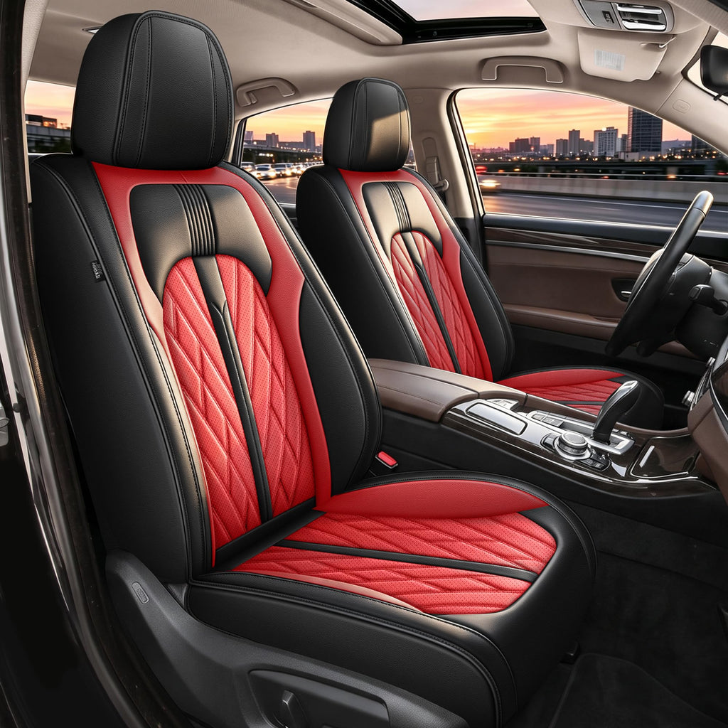 Leather Full Set 5 Seats Seat Covers J2697