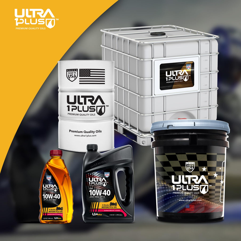 10W-40 Synthetic Blend Motorcycle Motor Oil 12 Quarts A176