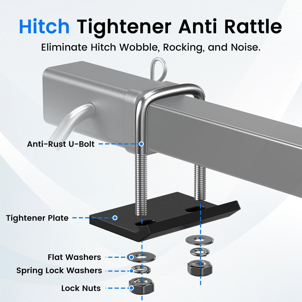 Truck Bed Extender Hitch Mount with Flag L54046